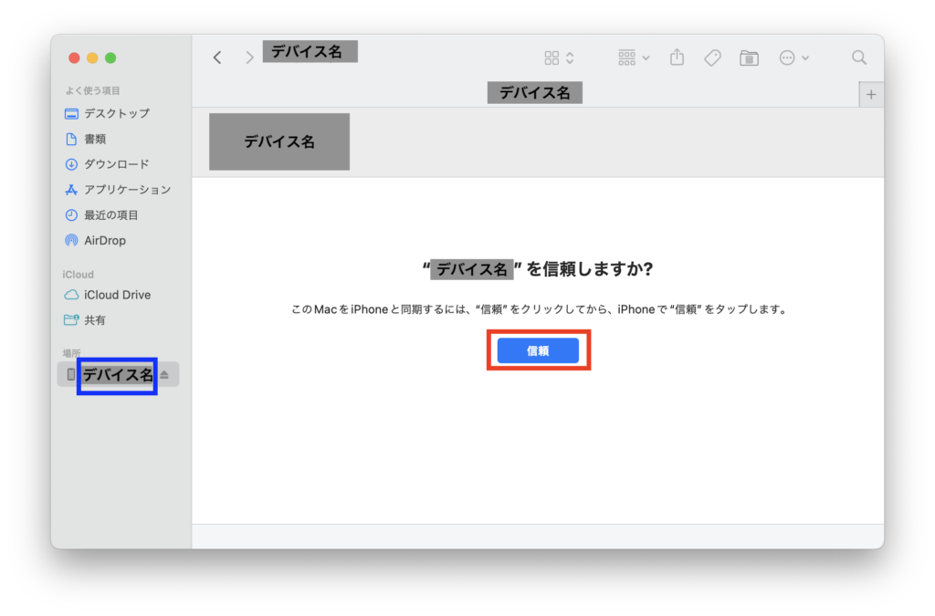 デバイス信頼のイメージ図