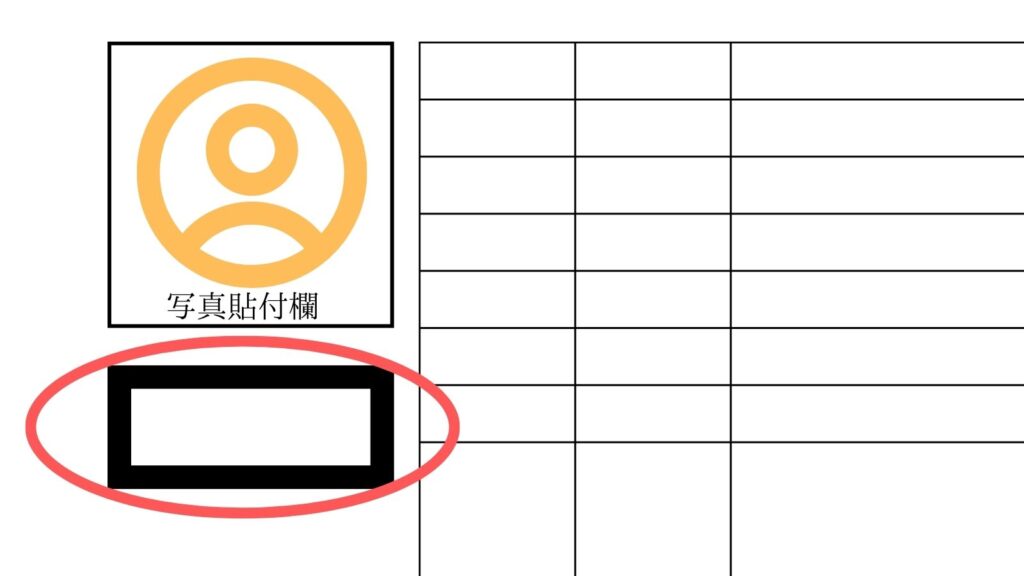 申請書で自筆でサインする欄のイメージ